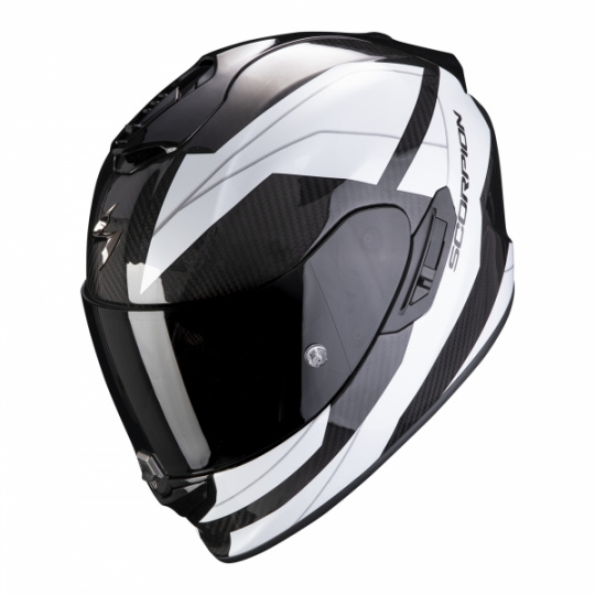 Moto přilba SCORPION EXO-1400 CARBON AIR LEGIONE bílá