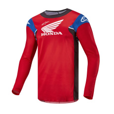 dres RACER ICONIC HONDA kolekce, ALPINESTARS (červená/černá/modrá/bílá) 2025 dres RACER ICONIC HONDA kolekce, ALPINESTARS (červená/černá/modrá/bílá) 2025