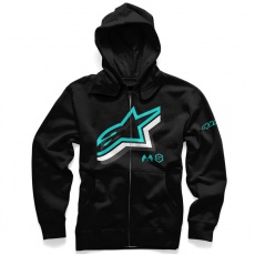 Pánská mikina Alpinestars Halogen Zip Hoodie Black M Pánská mikina Alpinestars Halogen Zip Hoodie Black M
