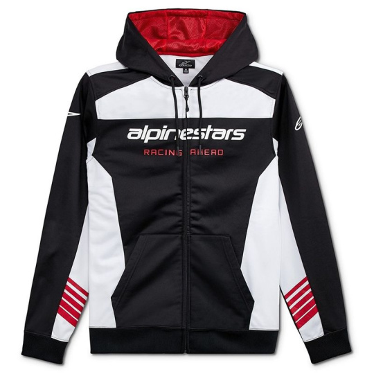 mikina SESSIONS LXE FLEECE, ALPINESTARS (černá/bílá)