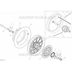 Ducati Scrambler Desert Sled 800 výplet kola 49640061A