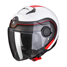Moto přilba SCORPION EXO-CITY ROLL perleťová bílo/červená Moto přilba SCORPION EXO-CITY ROLL perleťová bílo/červená