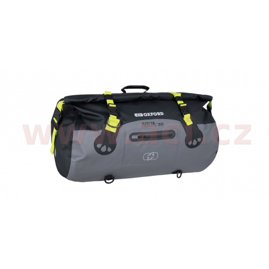 vodotěsný vak Aqua T-30 Roll Bag, OXFORD (černý/šedý/žlutý fluo, objem 30 l)