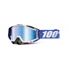brýle Racecraft Cobalt Blue, 100% (modré chrom plexi + čiré plexi + chránič nosu +20 strhávaček) brýle Racecraft Cobalt Blue, 100% (modré chrom plexi + čiré plexi + chránič nosu +20 strhávaček)