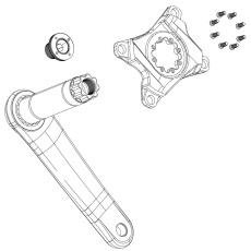 11.6118.074.002 - SRAM CRANK ARM GUARD/BOOTS FORCE XPLR E1 QTY2