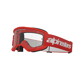 brýle VISION 3 WORDMARK, ALPINESTARS (červená, čiré plexi) 2027 brýle VISION 3 WORDMARK, ALPINESTARS (červená, čiré plexi) 2027