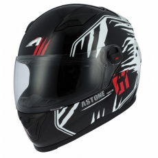 Moto přilba ASTONE GT2 PREDATOR černo/bílá