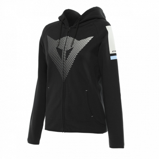 Dámská mikina DAINESE FADE LADY FULL ZIP HOODIE černo/šedo/světle modrá