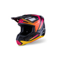 přilba SM7 RISE, ALPINESTARS (černá/žlutá/růžová fluo) 2026