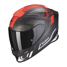 Moto přilba SCORPION EXO-R1 EVO CARBON AIR SUPRA matná černo/stříbrno/bílá Moto přilba SCORPION EXO-R1 EVO CARBON AIR SUPRA matná černo/stříbrno/bílá