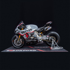 textilní koberec pod motocykl RACE XL, OXFORD (rozměr 240 x 103 cm, splňující předpisy FIM) textilní koberec pod motocykl RACE XL, OXFORD (rozměr 240 x 103 cm, splňující předpisy FIM)