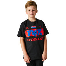 Dětské triko Fox Yth Honda Ss Tee  Black