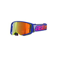 brýle SUPERTECH VISION VISTA, ALPINESTARS (modrá/žlutá/fialová, zrcadlové červené plexi) 2026