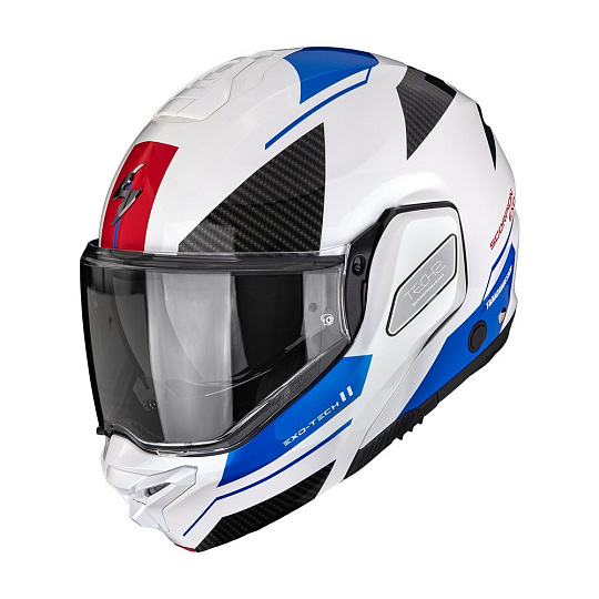 Moto přilba SCORPION EXO-TECH II VOID bílo/modro/stříbrná Moto přilba SCORPION EXO-TECH II VOID bílo/modro/stříbrná