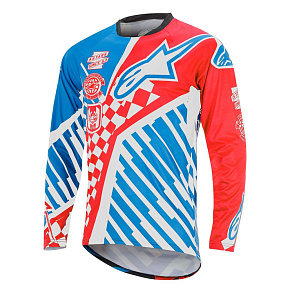 Alpinestars Sight Speedster L/S Jersey Red/Bright Blue Alpinestars Sight Speedster L/S Jersey Red/Bright Blue
