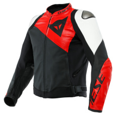 Moto bunda DAINESE SPORTIVA matná černo/lava červeno/bílá