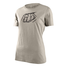 TLD DÁMSKÉ TRIKO S KRÁTKÝM RUKÁVEM CROPPED BADGE VINTAGE WHITE (75311701)