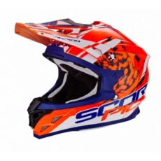 Moto přilba SCORPION VX-15 EVO AIR KISTUNE oranžovo/modro/bílá Moto přilba SCORPION VX-15 EVO AIR KISTUNE oranžovo/modro/bílá