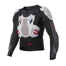 chránič těla BIONIC PLUS 2 HONDA kolekce, ALPINESTARS (bílá/modrá/červená/černá) 2025 chránič těla BIONIC PLUS 2 HONDA kolekce, ALPINESTARS (bílá/modrá/červená/černá) 2025