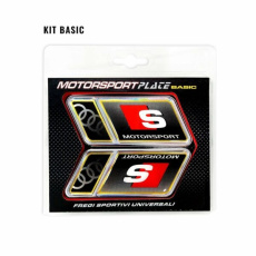 Audi set 2 3D samolepek s logem Audi Motorsport Audi set 2 3D samolepek s logem Audi Motorsport