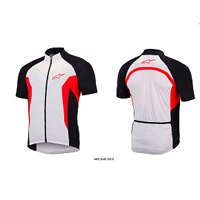 Alpinestars Nemesis S/S Jersey dres White/Black/Red Alpinestars Nemesis S/S Jersey dres White/Black/Red
