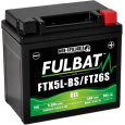 baterie 12V, YTX5L-BS / YTZ6S GEL, 12V, 5Ah, 90A, bezúdržbová GEL technologie 113x70x105 FULBAT (aktivovaná ve výrobě)