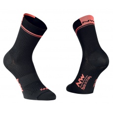 Pánské ponožky Northwave ogo 2 High Socks Black/obster Orange Pánské ponožky Northwave ogo 2 High Socks Black/obster Orange