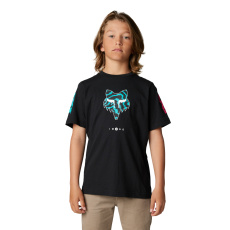 Dětské triko Fox Yth Nuklr Head Ss Tee Black Dětské triko Fox Yth Nuklr Head Ss Tee Black