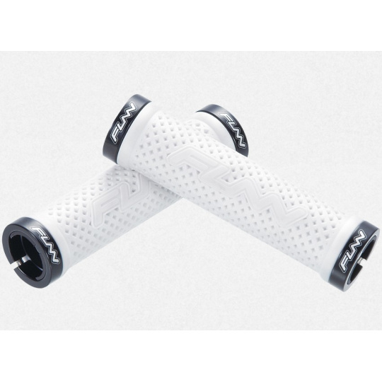 FUNN Combat II Lock On gripy (Waffle) bílé FUNN Combat II Lock On gripy (Waffle) bílé