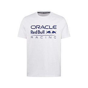 Tričko Oracle Red Bul Racing edice TONAL bílé s logem - S Tričko Oracle Red Bul Racing edice TONAL bílé s logem - S