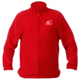 Mikina ACI červená fleece na zip 285 g