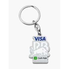 Kovová klíčenka Visa Cash App RB s logem