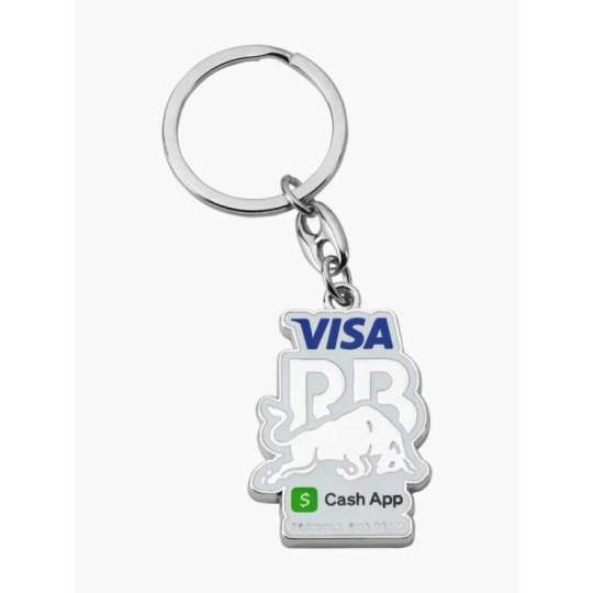 Kovová klíčenka Visa Cash App RB s logem