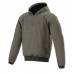 bunda AGELESS HOODIE, ALPINESTARS (žíhaná zelená) 2024