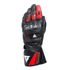 Moto rukavice DAINESE DRUID 4 černo/lava červené/bílé Moto rukavice DAINESE DRUID 4 černo/lava červené/bílé