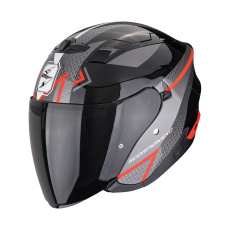 Moto přilba SCORPION EXO-230 LOOP metalická černo/červená