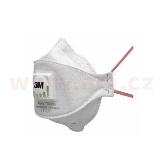 3M™ Aura filtrační polomaska (respirátor) s ventilkem FFP3 (9332+)